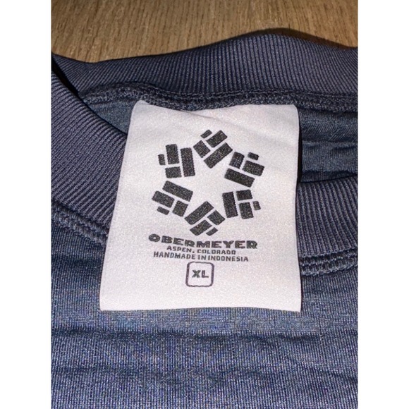 NWT Men's Obermeyer Explorer Tech Crewneck Sweatshirt - XL - Blue Nights - Picture 8 of 9